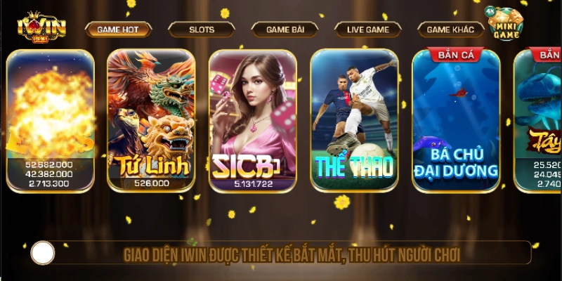 IWIN guide - Link Vào IWINCLUB, Tải App IWIN Club Mới Nhất Giao diện IWIN được thiết kế rõ ràng