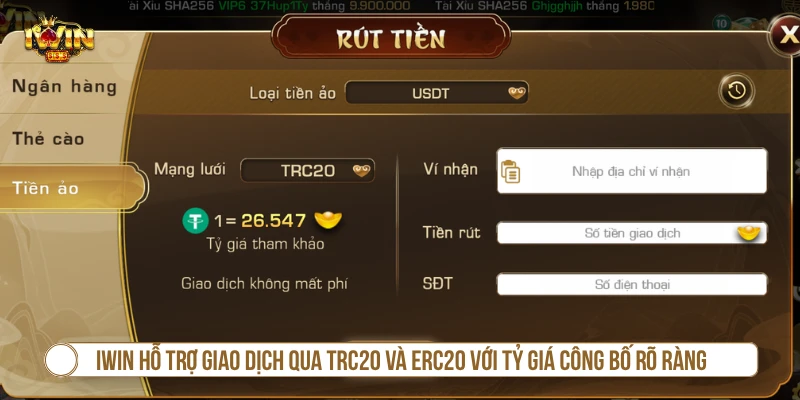 Rút Tiền IWIN – Hướng Dẫn Giao Dịch Nhanh & Đúng Cách Lưu ý khi rút tiền IWIN