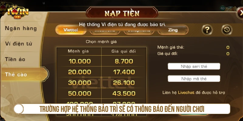 Nạp Tiền IWIN – Hướng Dẫn Giao Dịch Nhanh & Đúng Cách Cách xử lý khi nạp tiền IWIN bị lỗi